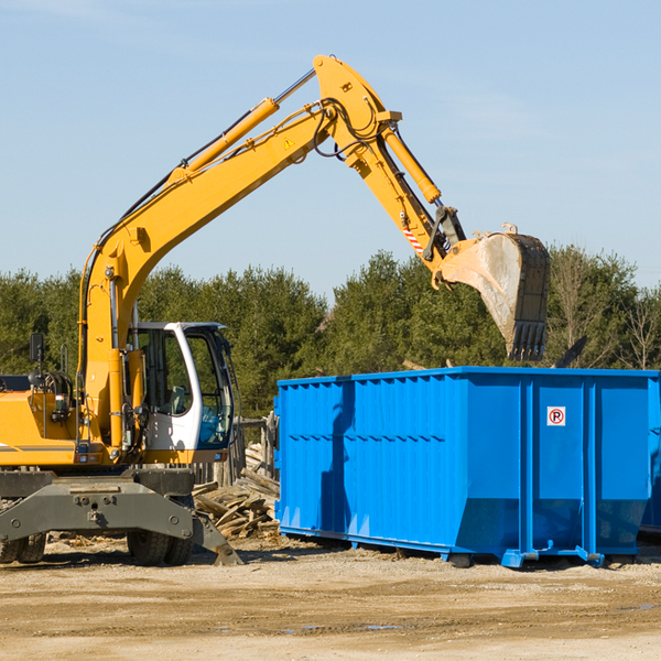 how does a residential dumpster rental service work in Hawk Cove